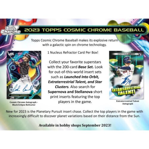 2023 Topps Cosmic Chrome Hobby 12 Box Case PreOrder