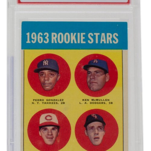 1963 Pete Rose Topps Rookie Stars #537 Baseball Card PSA NM 7