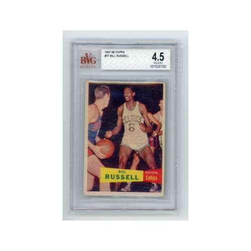 1957-58 Topps – #77 Bill Russell (RC) Beckett BVG 4.5