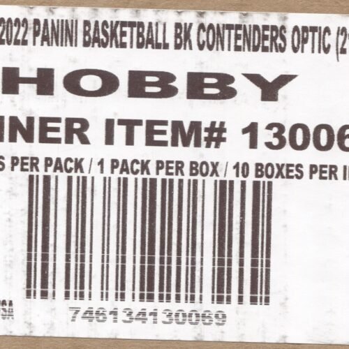 2021-22 Panini Contenders Optic Basketball Hobby, 10 Box Inner Case