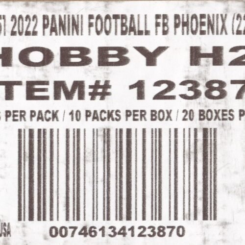 2022 Panini Phoenix Football H2, 20 Box Case