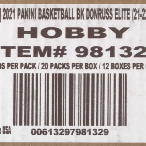 2021-22 Panini Donruss Elite Hobby Basketball, 12 Box Case