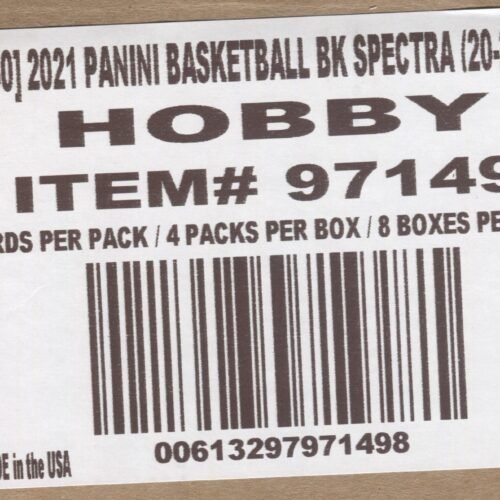 *LAST CASE* 2020-21 Panini Spectra Hobby Basketball, 8 Box Case