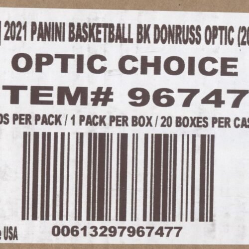 2020-21 Donruss Optic Choice Basketball, 20 Box Case