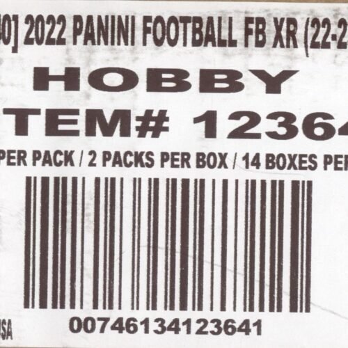 2022 Panini XR Hobby, 14 Box Case