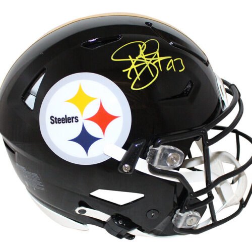 Troy Polamalu Signed Pittsburgh Steelers Authentic Speed Flex Helmet BAS 30341