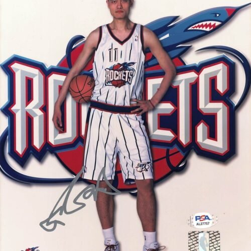 Yao Ming Signed 8×10 Photo PSA/DNA Houston Rockets Autographed